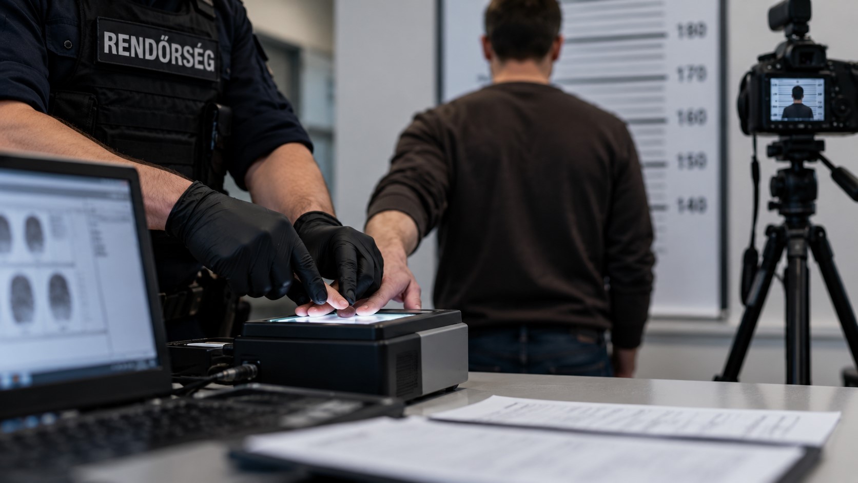 Rabosítás és ujjnyomatvétel büntetőeljárásban
